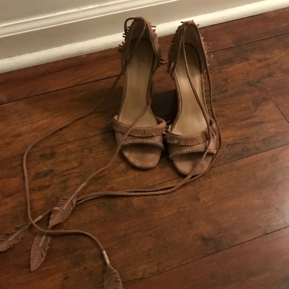 Banana Republic Ankle Tie Wedges